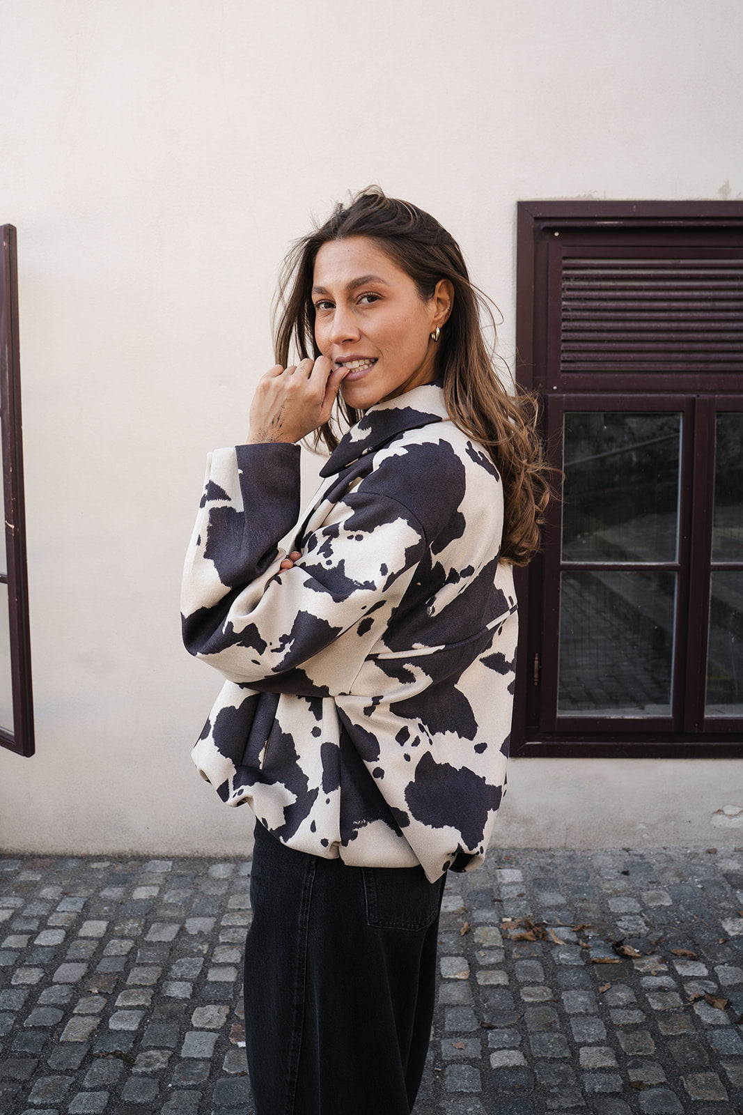 Cow print Jacket