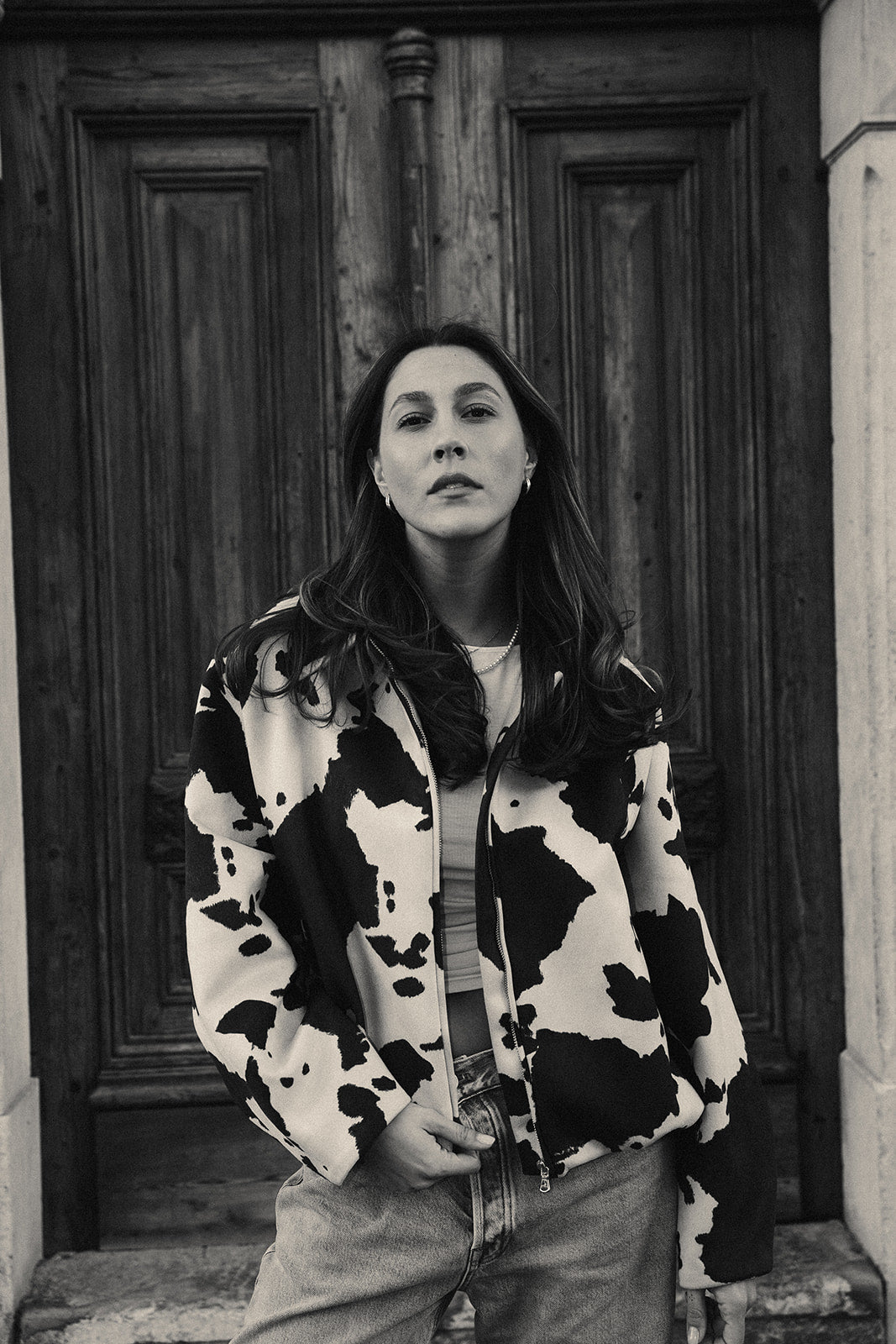 Cow print Jacket